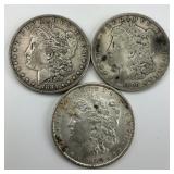 90% Silver 1884, 1890, 1890-O Morgan Dollars.
