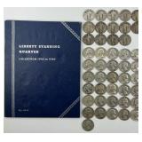 45 90% Silver Quarters & Collector Book.