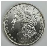 90% Silver Uncirculated 1881-O Morgan Dollar.