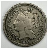 1865 3 Cent Nickel.