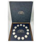 Silver Bicentennial Medals of 13 States Set.
