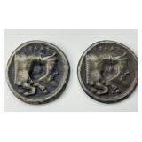 Pair of Greek Tetradrachm Replicas.