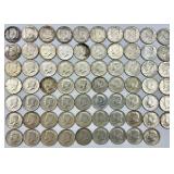 69 90% Silver Kennedy Half Dollars.