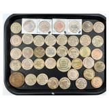 Approximately 40 Wooden Nickels.