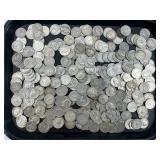 262 90% Silver Standing & Washington Quarters.