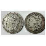 90% Silver 1901-S & 1903-S Morgan Dollars.