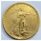 90% Gold 1925 Saint Gaudens $20 Double Eagle.