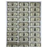 11 $20, 15 $10, 1 $5 Federal Reserve Notes.