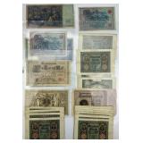 Early German Reichsbanknotes.