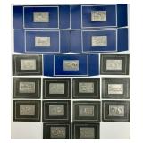 17 Franklin Mint Norman Rockwell Pewter Ingots.