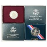 Silver Half Dollar, Columbus Quincentenary Coins.