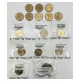 15 Presidential $1 Coins, Clad 1977 Eisenhower $1.