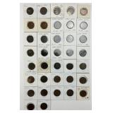 37 British Pennies & 1/2 Pennies.