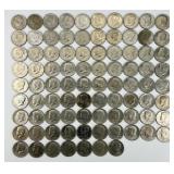 87 1971-1997 Kennedy Half Dollars.