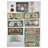 Foreign & Novelty Banknotes, Coins, Currency.