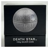 100g Fine Silver Star Wars Death Star Coin.