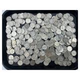 258 90% Silver Standing & Washington Quarters.