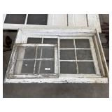 (2) Vtg Wooden Windows.