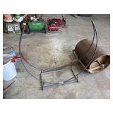 Wrought Iron Firewood Rack.