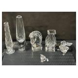 Steuben & Waterford Crystal Vases & Figures.