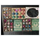 Vintage Shiny Brite Glass Christmas Ornaments.
