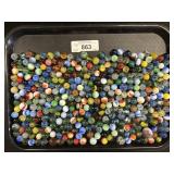 Lot Of Vintage Glass Swirl, Cats Eye Marbles.