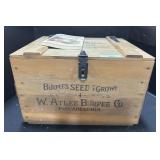 Burpee Co Wooden Seed Box & Book.