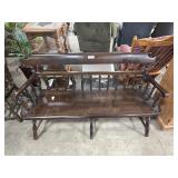 Vintage Wooden Deaconï¿½s Bench.