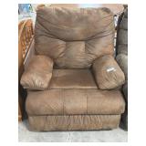Brown Micro-Suede Clean Recliner.
