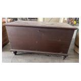 Primitive Pine Dovetailed Blanket Chest.
