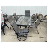 Glass Patio Table & Chairs.