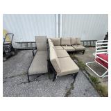 Sectional Patio Sofa, Lounger.