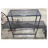 Industrial Style Perforated Metal Shelf.
