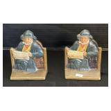 Pair Of Cast Iron Cape Cod Fisherman Bookends.