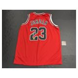 Autographed Michael Jordan Jersey.