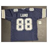 Autographed CeeDee Lamb Jersey.