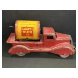 Marx Pressed Steel Gravel Mixer Toy Truck.