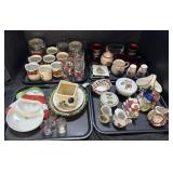 Holiday Mugs, Glasses, Plates, S&P Shakers.