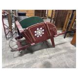 Primitive Decorative Wheelbarrow.