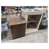 Primitive Style Pine Waste Can Box, Traditional