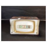 1950s Pennwood Numechron Tymeter TV Clock.