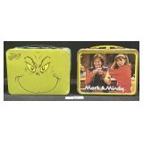 The Grinch, Mork & Mindy Tin Lunchboxes.