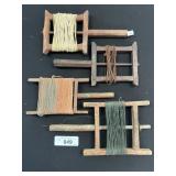 Vintage Primitive Wooden String Winder.