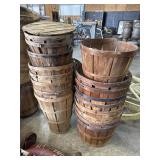 (17) Woven Bushel Baskets.