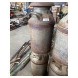 (2) Vtg Steel Milk Jugs.