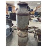 (2) Vtg Steel Milk Jugs.