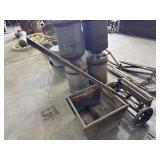 Primitive Push Mower, Wooden Planter Box.