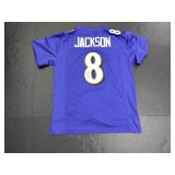Autographed Lamar Jackson Ravens Jersey.