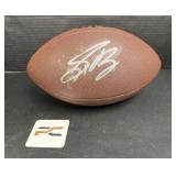 Saquon Barkley Autographed Football.