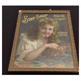 Vintage Cherry Ripe Star Soap Advertising Print.